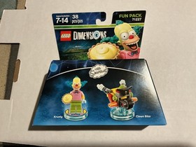 LEGO Dimensions The Simpsons #71211 BART Simpson #71227 Krusty Clown FUN PACKS