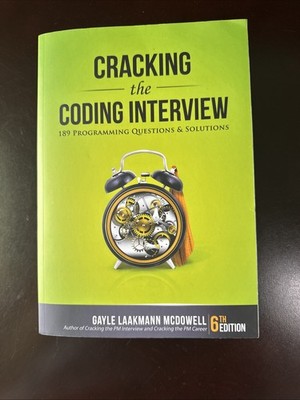 Cracking the Coding Interview : 189 Programming Questions and Solutions by Gayle