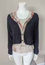 Aventures Des Toiles Top & Matching Cardigan, Twin Set **VGC** Size 44/UK 12/14