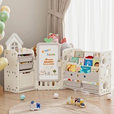 Multi-Functional Kids Storage Unit with Bins ...
