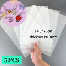 5PCS Heat Shrink Plastic Sheets DIY Craft Film Translucent Shrink Art Paper 14