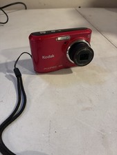 Kodak PIXPRO FZ41 16.15MP 4X Wide 27-108mm 1:3.0-6.6 Digital Camera Red Tested