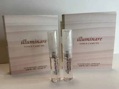 Lot 2 X Vince Camuto Illuminare Eau De Parfum EDP Sample Spray 2.4ml / 0.08oz ea