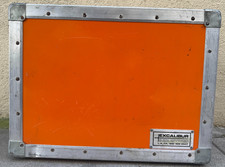 Vtg Excalibur Cases Hard Sided Musical Equipment Storage Case 18x14x5 USA No Key