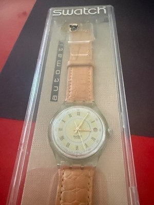 New 1994  Avenida  Automatic Swatch  SAG400 Leather Band With Box+P ## RARE ##