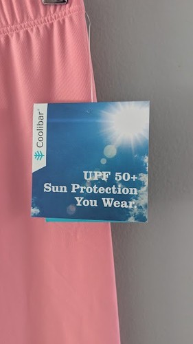 Coolibar Youth Wave Swim Tights L Pink SPF 50+ Sun Protection Beach Pool - Picture 2 of 4