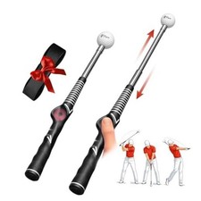 Golf Swing Trainer with Practice Ball Golf Arm Band, Golf Swing Black