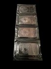Lot Of 4 1 One Troy Oz .999 Fine Silver Scottsdale Silver Bar Bars