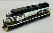 Kato HO GP35 GM&O Gulf Mobile & Ohio # 623 custom paint w/ALCo trucks