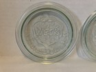 Lot Of 3 WECK Clear Glass Canning Lids Rundrand-Glas 100mm Green Tint Strawberry — photo 3