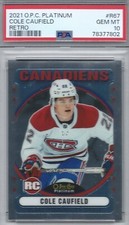 COLE CAUFIELD RC 2021-22 O-Pee-Chee-Platinum #R67 Retro Rookie PSA 10 GEM MINT