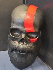 Motorcycle Skull Helmet Holder Black Wall Mounted Display Rack Biker Hat Storage