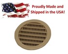 3" Tan Round Plastic Louver Soffit Air Vent Reptile Screen Grille Cover