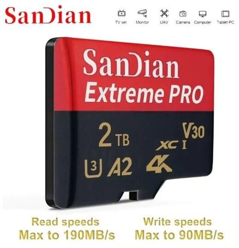 Micro SD Memory Card High Speed 2TB - Zdjęcie 2 z 8