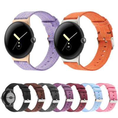Watch Strap Wristband Replacement for Google Pixel Watch 1/2 Nylon Fabric Band