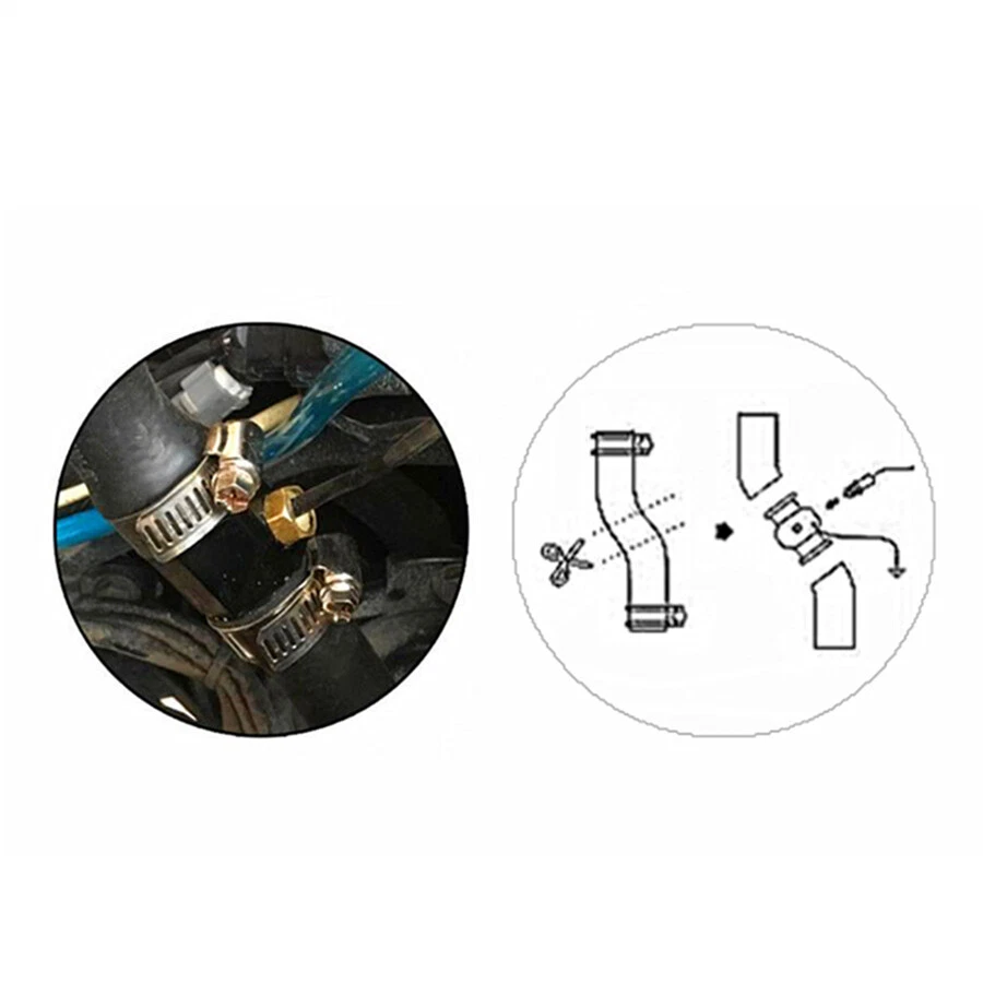 Motorcycle Thermometer Water Temperature Gauge Meter Sensor Adapter Waterproof - Image 4 of 4