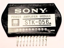 STK056A  SANYO "Original" Power Amplifier 10P SIP  IC 30W