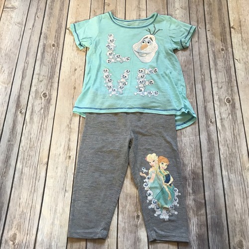 Girl's Frozen Olaf Anna Elsa Pajama Set XS See Details