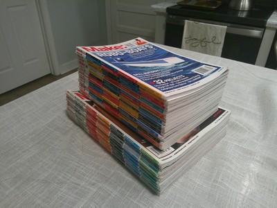 30 MAKE MAGAZINES-DO IT YOURSELF PROJECTS-COMPUTER/ELECTRONICS/METAL/WOOD/ROBOTS