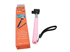 Monopod Z07-1 Pink Handheld Extendable Self-Portrait Selfie Stick Camera GoPro