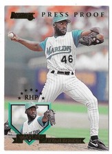 1995 Donruss Baseball Ryan Bowen Press Proof Card #236 Florida Marlins