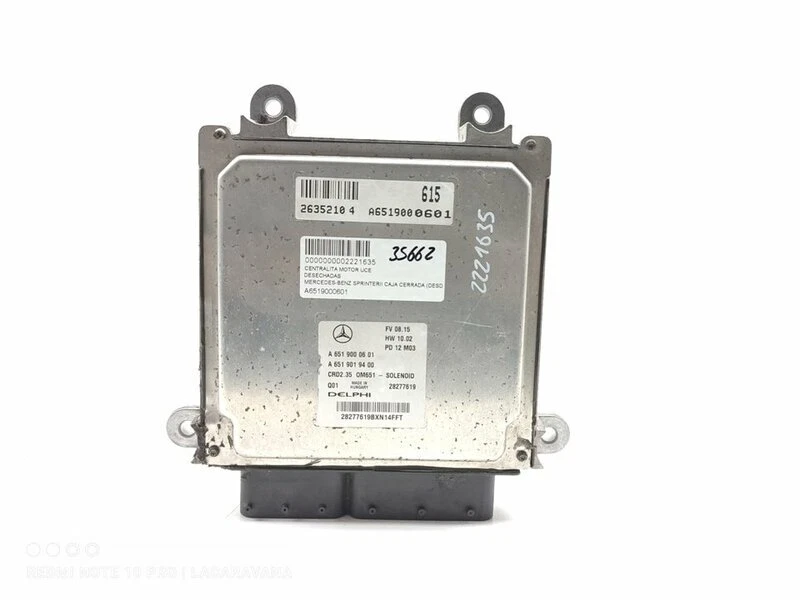 A6519000601 centralina motore per MERCEDES-BENZ SPRINTER II CAJA 2009 2221635 - Immagine 2 di 4