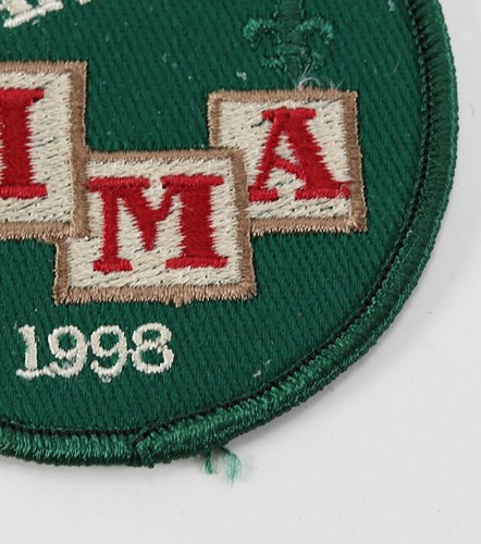 Vintage 1998 Sam Houston Council Rancho Cima Dark Green Boy Scout BSA Camp Patch - Picture 2 of 4