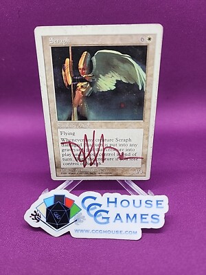 Seraph 5th Edition Signed D. Alexander Gregory Red Ink MTG Magic