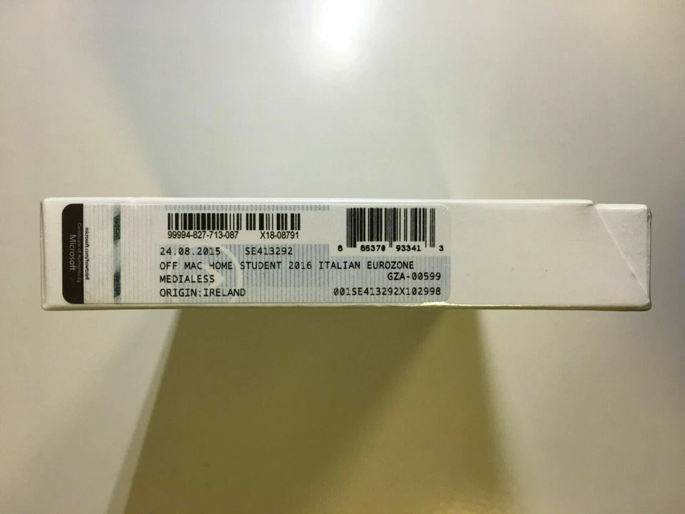 Office Home & Student 2016 Italian Retail Box for Apple Mac Computer GZA-00599 - Immagine 3 di 3