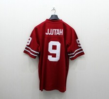 Movie Johnny Utah # 9 Jersey Youth/Mens Red Sewn Custom Name Number S-6XL