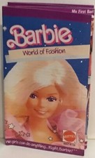 VTG 1985 Mattel Barbie World of Fashion Booklet