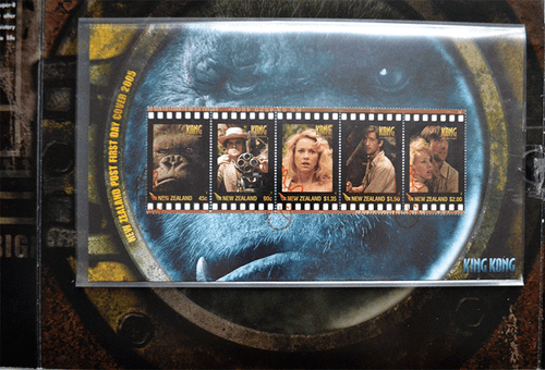 KING KONG 2005 MOVIE ULTIMATE COLLECTION OF STAMPS,FDC & SOUVENIR CARDS + SOUND - Picture 6 of 11