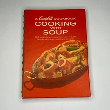 Cooking with Soup, Vintage Campbell Cookbook (1972, Hardcover, Spiral Bound)
