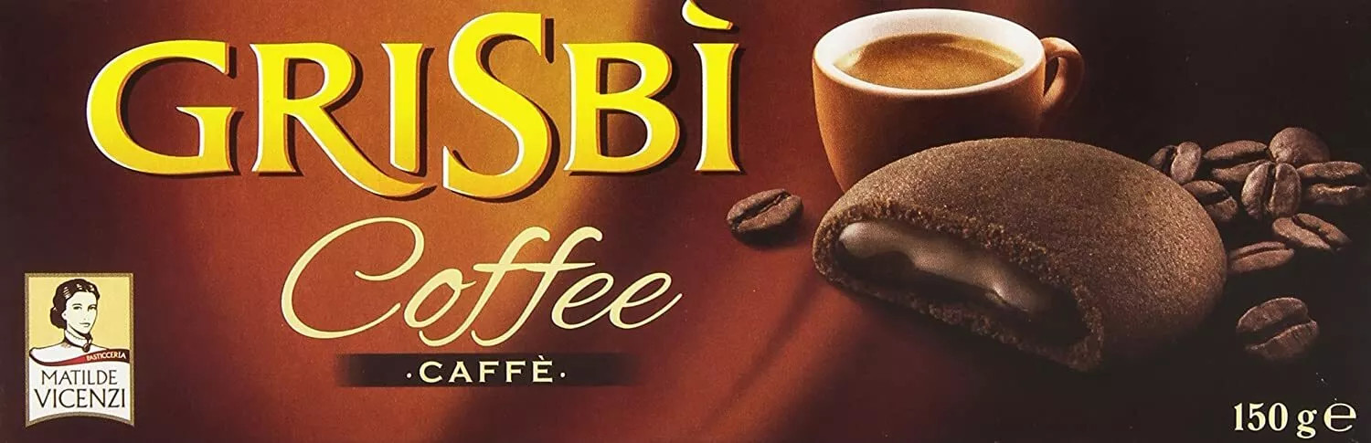 GRISBI CAFFE' grisbì l'originale 135 gr biscotti Frolle ripieni crema coffee