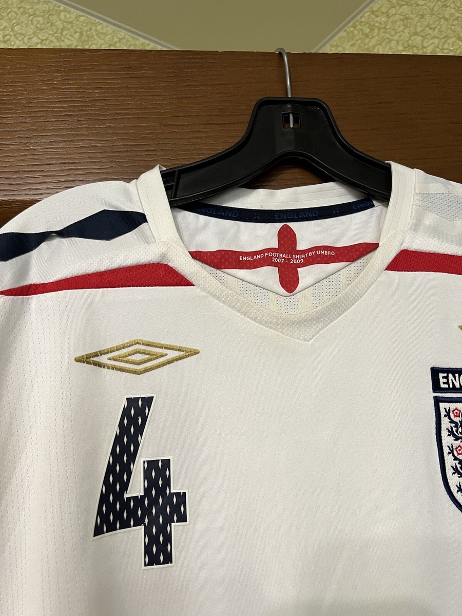 イングランド代表 Umbro シャツ 2007-2009年モデル　値下げ 2007-09 England Home L/S Shirt - 8/10 - (L)
