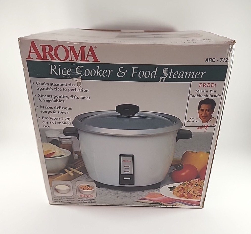 Vintage AROMA 10 Cup Rice Cooker And Food Steamer Model ARC-712 | eBay