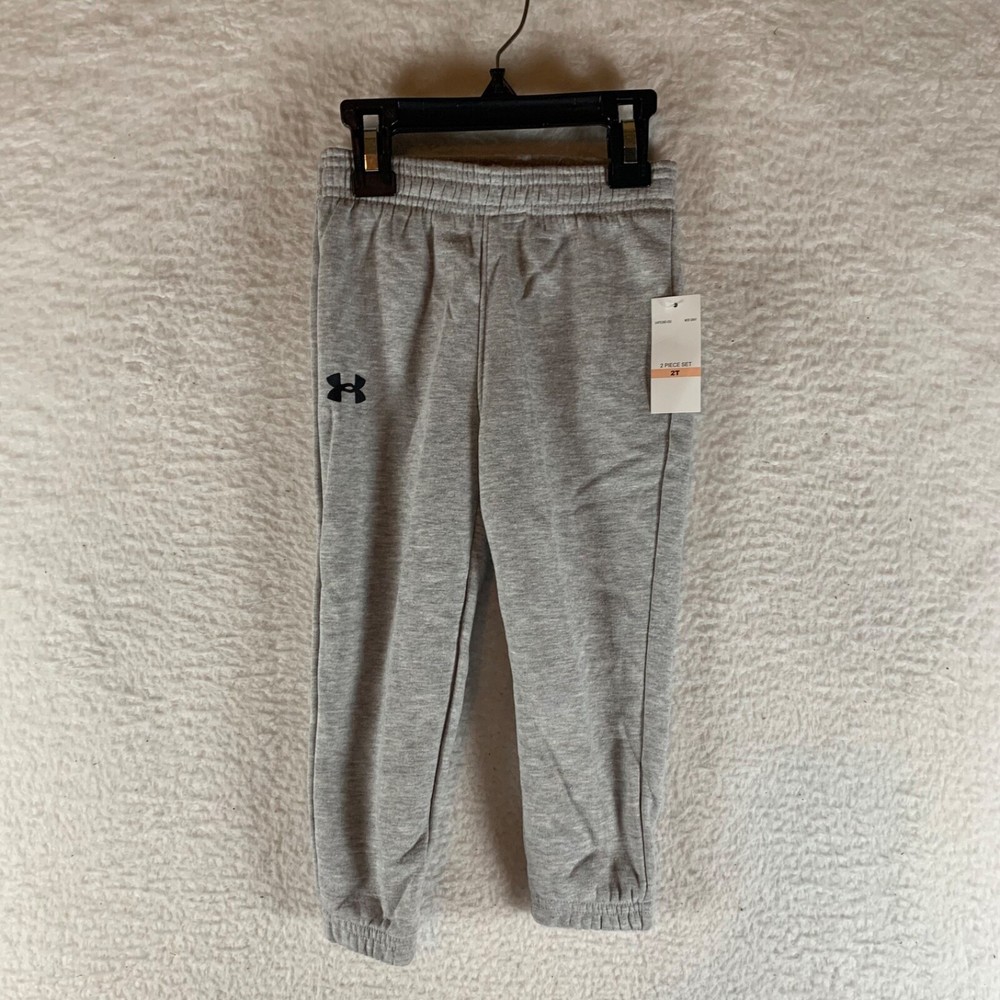 Under Armour Kids 2T Gray Cotton Blend Fleece Jogger Pants NWT