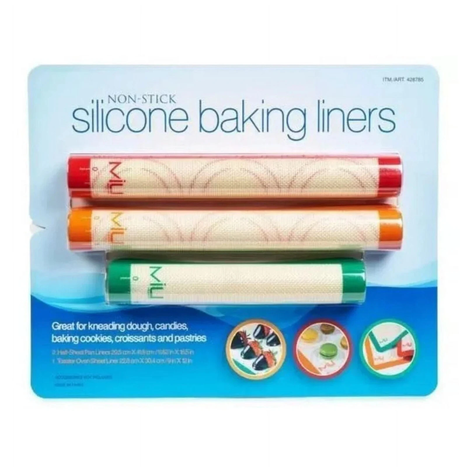 Miu Nonstick Silicone Baking Mat, Set of 3
Opens in a new window or tab