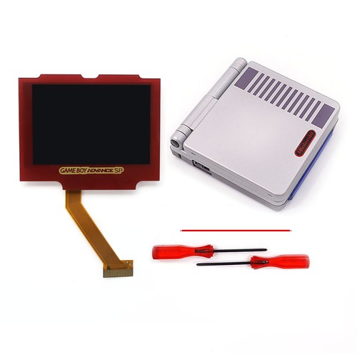 Red lens-- Easy Drop In Pre-Laminated V5 720x480 Retro Pixel LCD+Case For GBA SP - Picture 42 of 66
