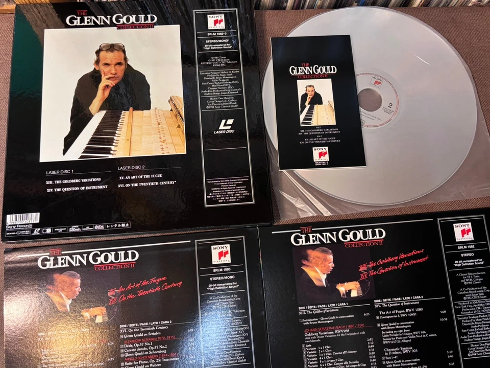 Glenn Gould Collection II JAPAN Laser Disc LD SRLM 1082~3 w/ OBI + BOOKLET Box - Image 2 of 4