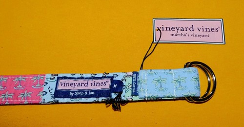 VINEYARD VINES ALL COTTON PATCHWORK D RING YOUTH/KIDS NWT BELT SIZE M. - Picture 3 of 5