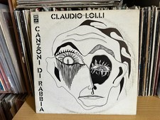 Claudio Lolli ‎– Canzoni Di Rabbia  LP 1982 NEAR MINT