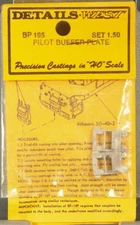 Details West HO BP 195 Pilot Buffer Plates - Set of 2
