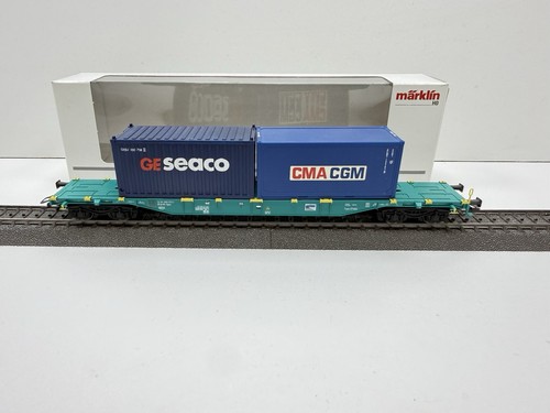 Märklin 47056 Container-Tragwagen der SNCB Ep VI, Wie neu unbespielt In Ovp ! | Zustand: Gebraucht