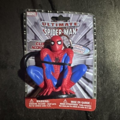 Marvel Ultimate Spider-Man Clip-On Detachable Plastic Keychain Red Blue