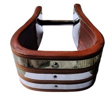 3" 4" 5" Wooden Wide Western Steel Covered Bell Stirrups Pair Set Free Shipping