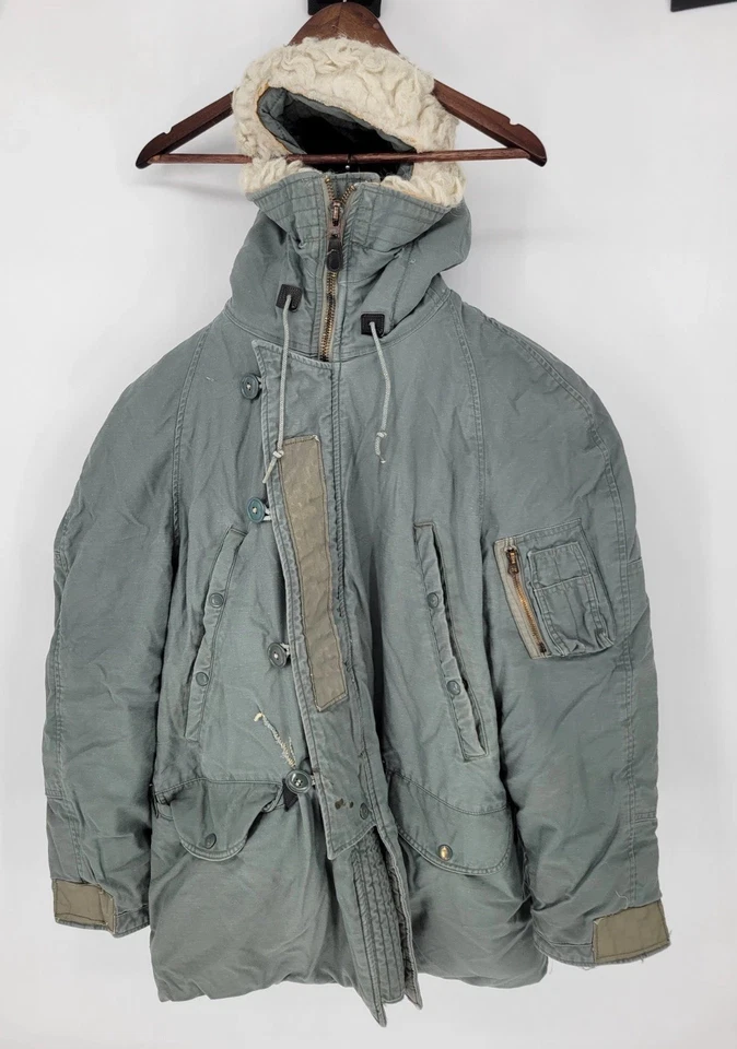 1960’s USAF N3B Snorkel Parka Sz M Scovill Zip Wool Lined Extreme Cold Military - Image 4 of 4