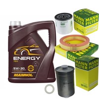 Mann Inspektionspaket Filterset 5L Mannol Energy 5W-30 FüR Ford Fiesta III 1.1