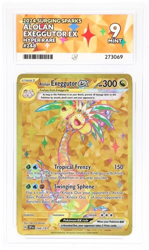 Alolan Exeggutor ex graded ACE 9 for sale on eBay
