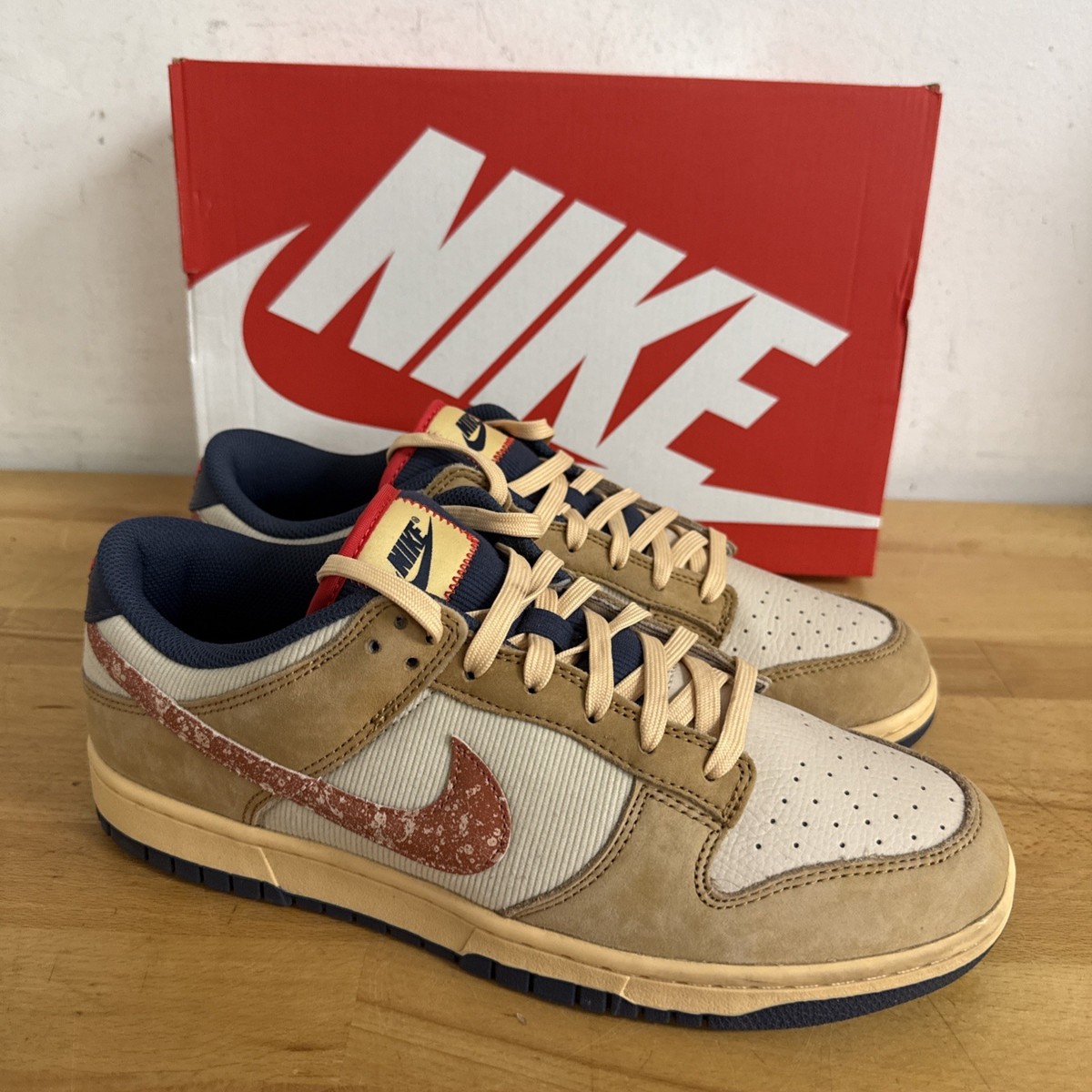 Nike Dunk Low Retro SE Shoes - Wheat/ Burnt Sunrise - HQ3640  display picture 1